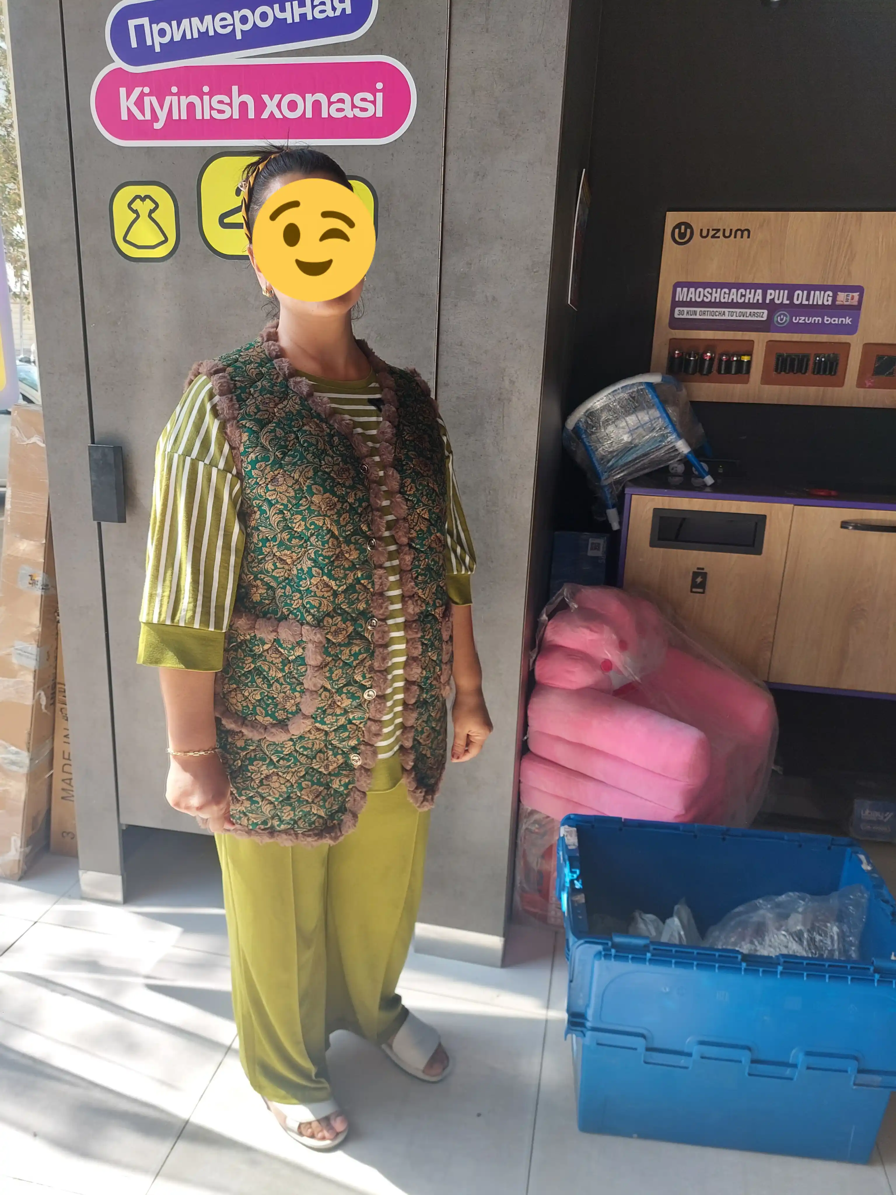 Ayollar uchun eko-mo‘ynadan tikilgan issiq nimcha, qavilgan yengsiz ko‘ylak, 2XL–5XL