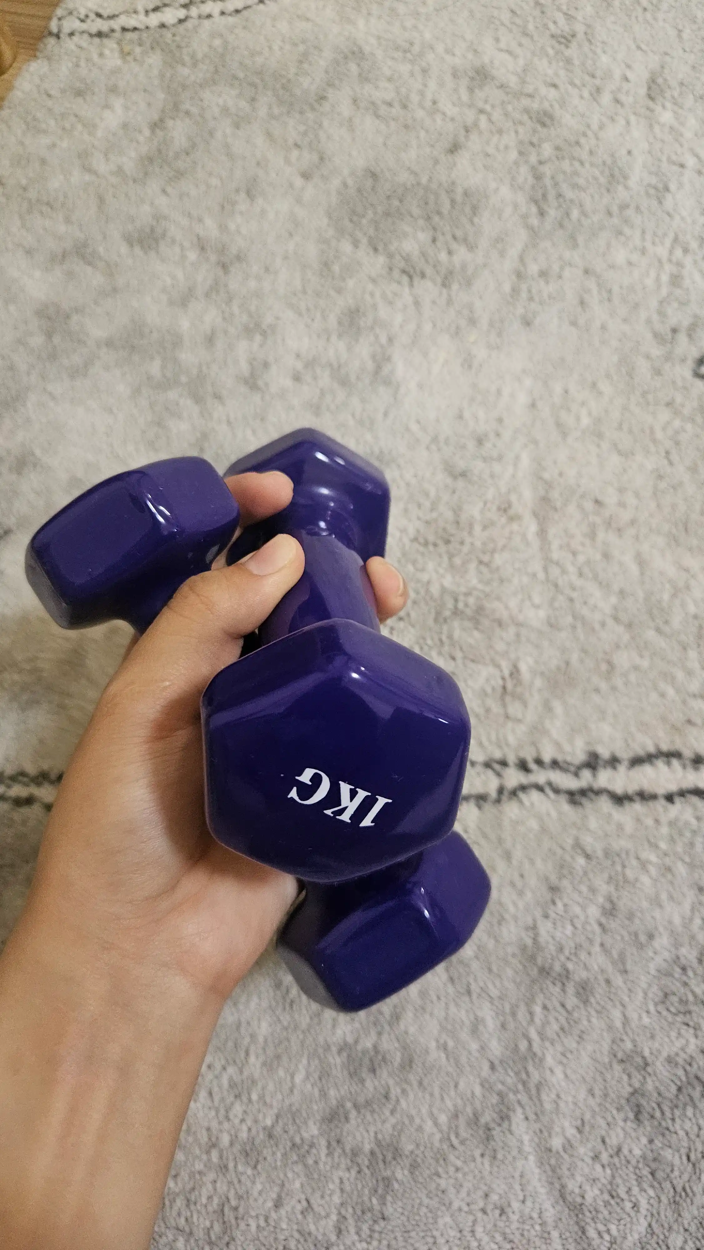 Ganteli, vinilli, 1, 1.5, 2, 2.5, 3 kg, turli ranglarda, fitnes
