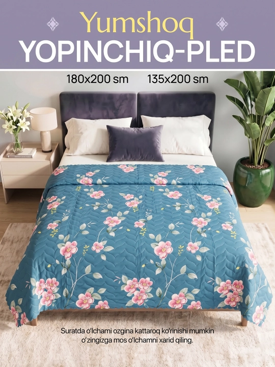 Yozgi qavilgan adyollar: yengil, gulli va naqshli - 