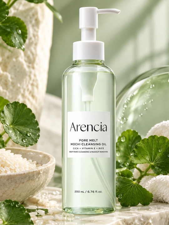 Гидрофильное масло для очищения пор, 200 мл Arencia Pore Melt Mochi Cleansing Oil - 