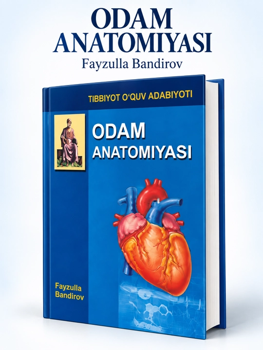 Fayzulo Bandirovning "Anatomiya" darsligi, qattiq muqovali, A5 o'lchamli med - 