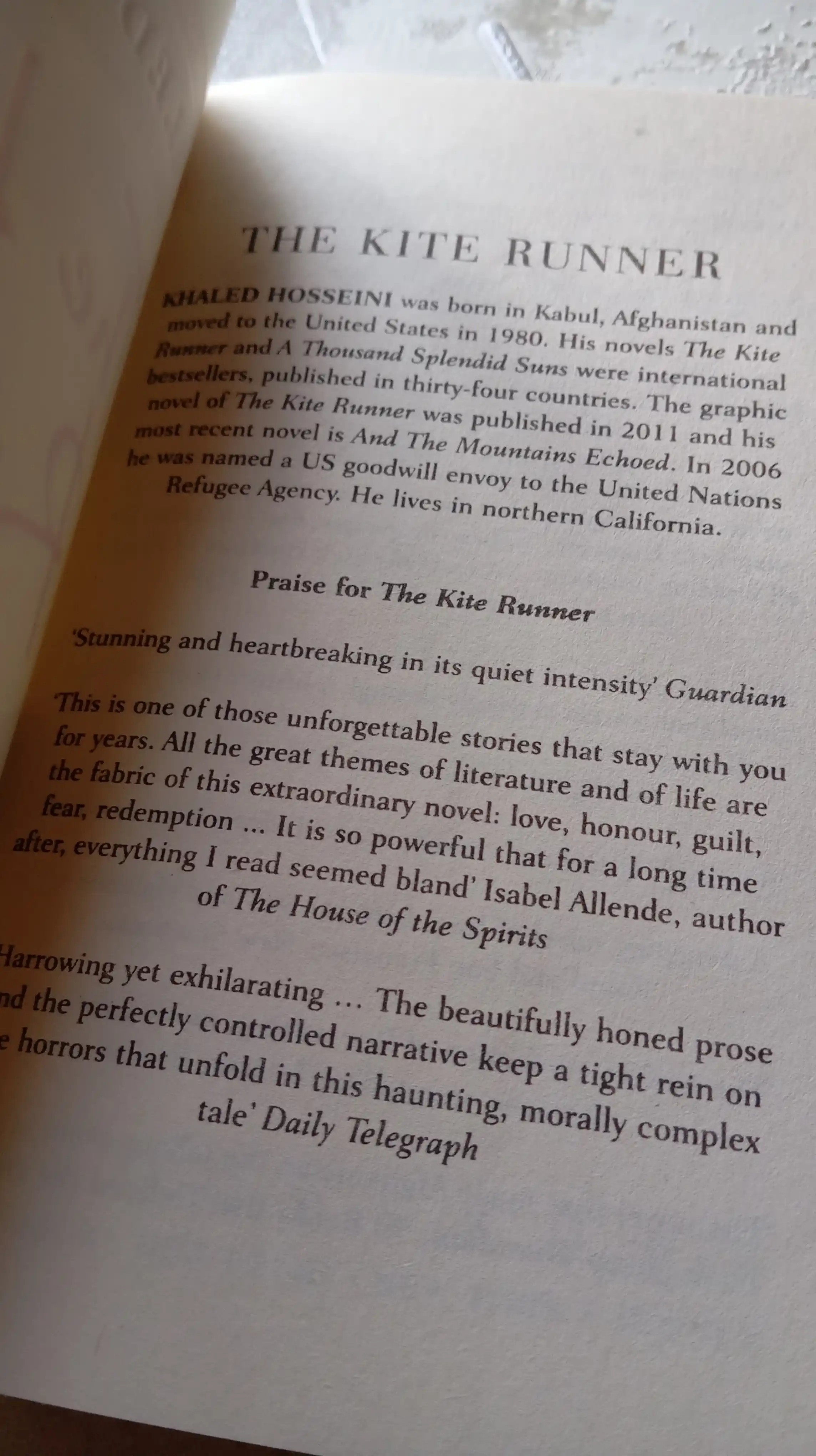 The Kite Runner - Khaled Hosseini