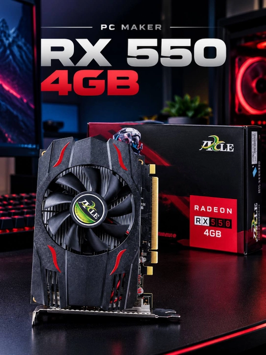 Видеокарта RX 550 4 GB для компьютера - 