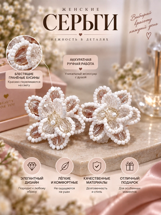 Женские аксессуары с жемчугом, cтильные серьги, повседневные cерьги, модные серьги