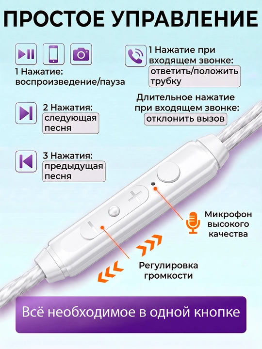 RELOАDY simli naushniklar, S20 modeli, jack 3.5 mm