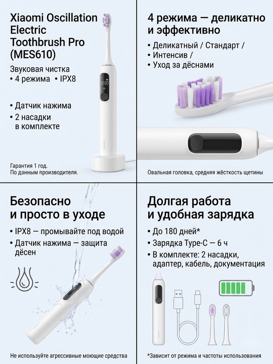 Xiaomi elektr tish cho‘tkasi