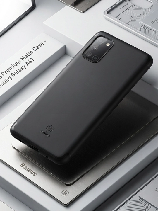 Samsung A41 uchun qora rangli himoya chexoli