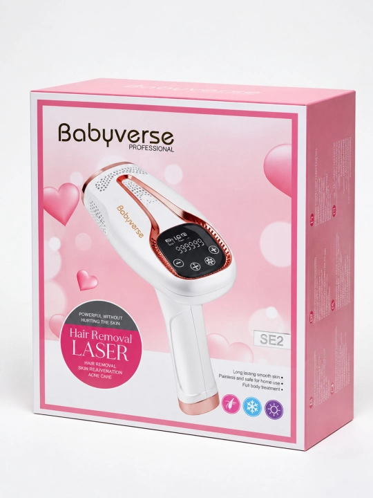 Babyverse Professional fotoepilyator, yuz va tana uchun, sovutish effektiga ega