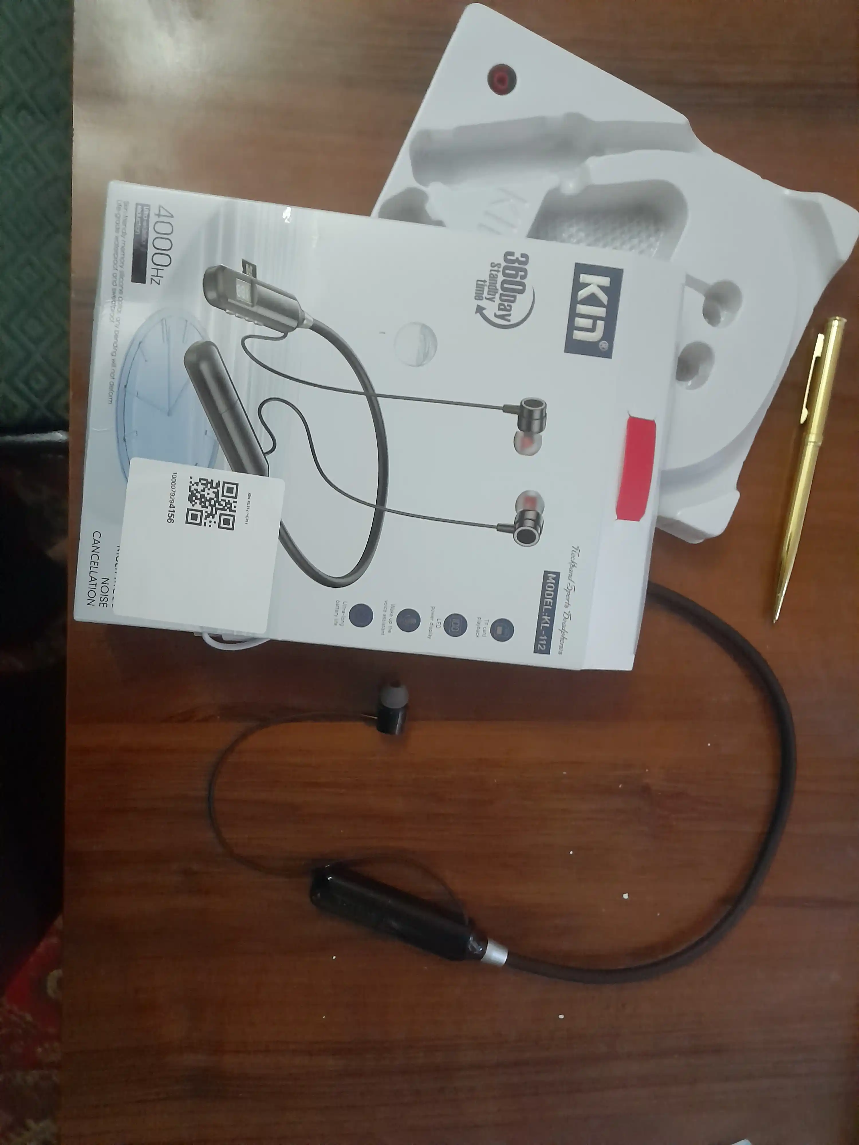 Simsiz quloqchin KIN KL112 neckband bluetooth 48 soat batareya sport naushnik