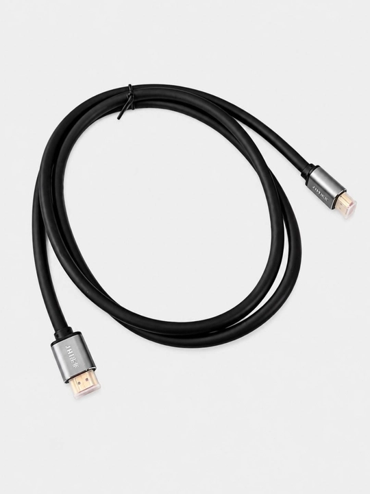 Кабель Jinghua HDMI 2.0, HDMI–HDMI, 4K, металлические корпуса разъёмов, чёрный