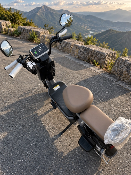 Ikki kishilik elektr skuter, tezligi 25 km/soat, yurish masofasi 50 km gacha