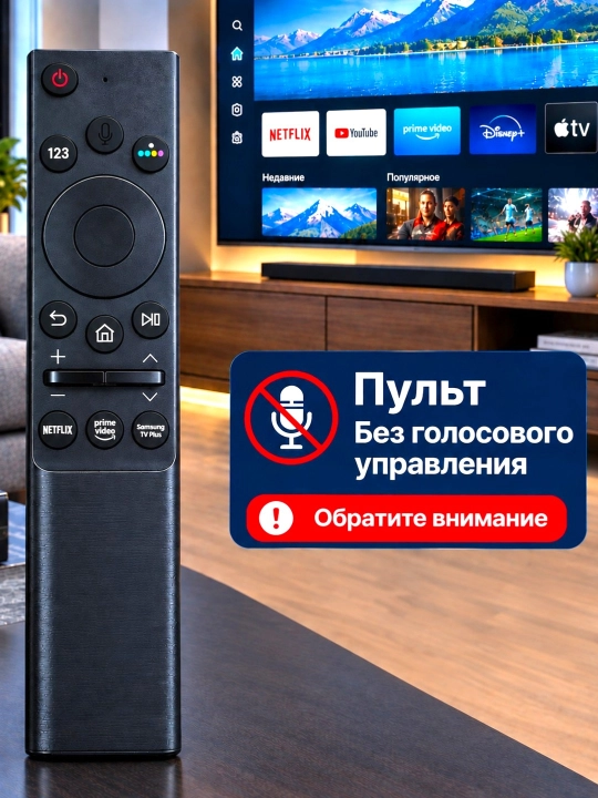 Samsung Smart TV uchun ovozli boshqaruvsiz universal masofadan boshqarish pulti - 