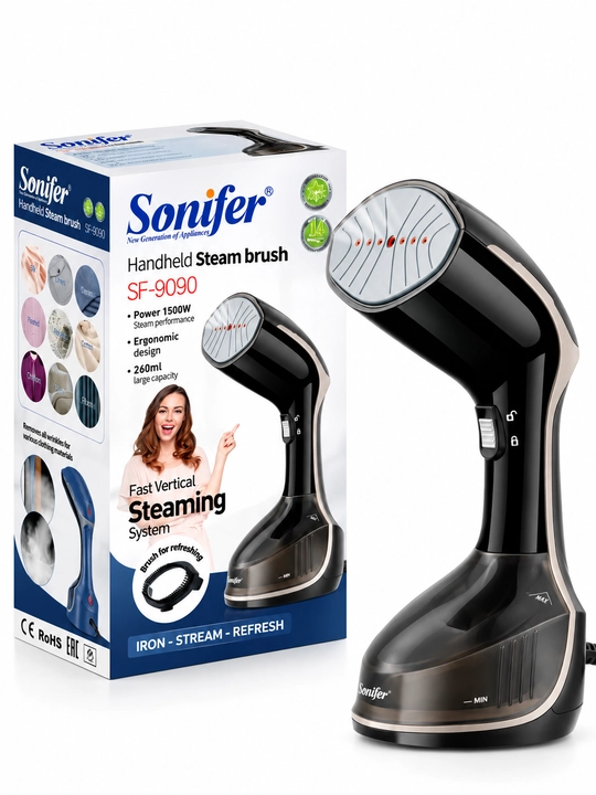 Отпариватель для одежды Sonifer SF-9090, ручной паровой утюг, 1500 Вт, 260 мл