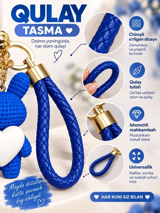 Kalitlar, sumka va ryukzak uchun tasmali va multqahramon figura tushirilgan silikon brelok
