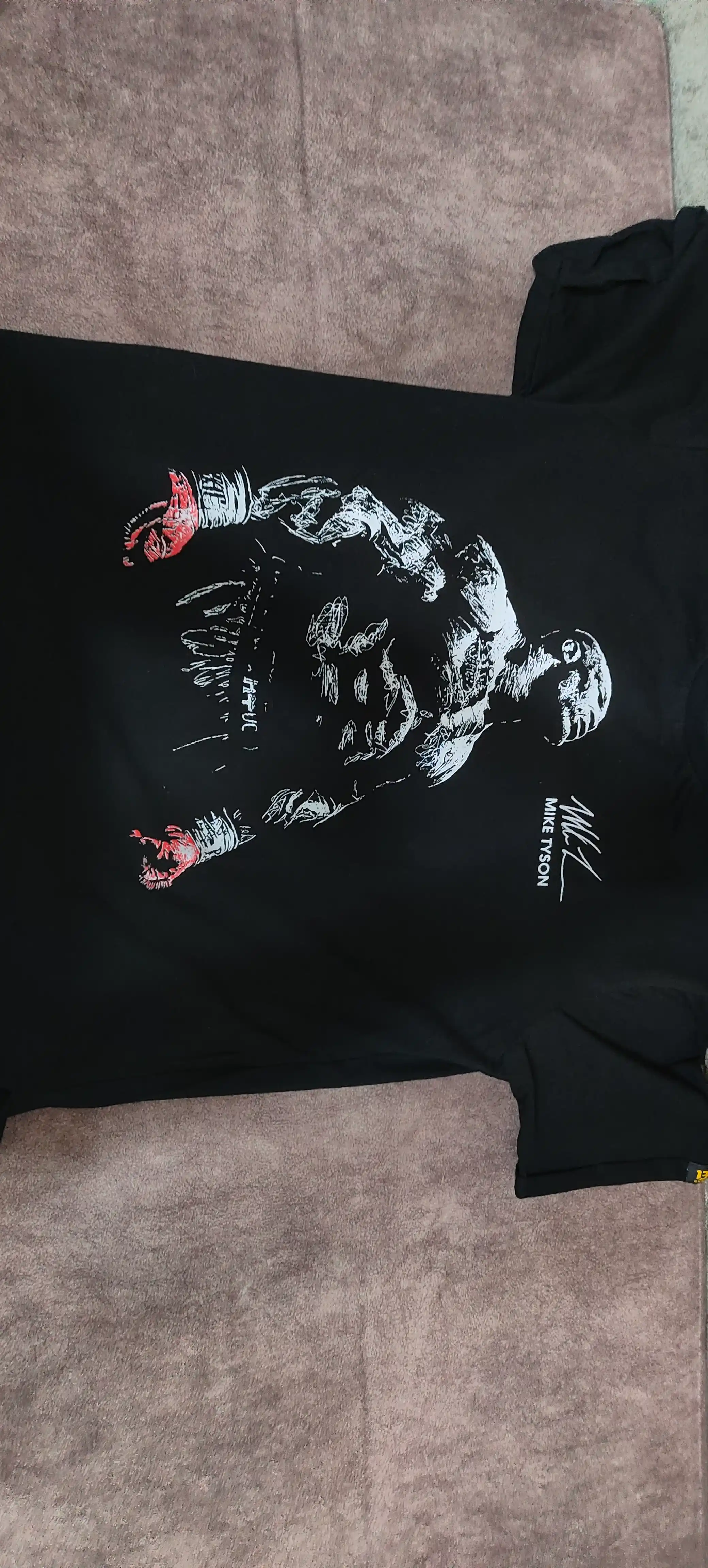 Erkaklar uchun sport futbolka “Tyson”, qora rang, M–4XL