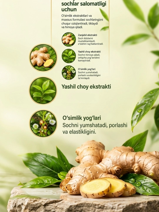Rosée Eco VIDANMO premium шампунь для жирных волос, 760 мл