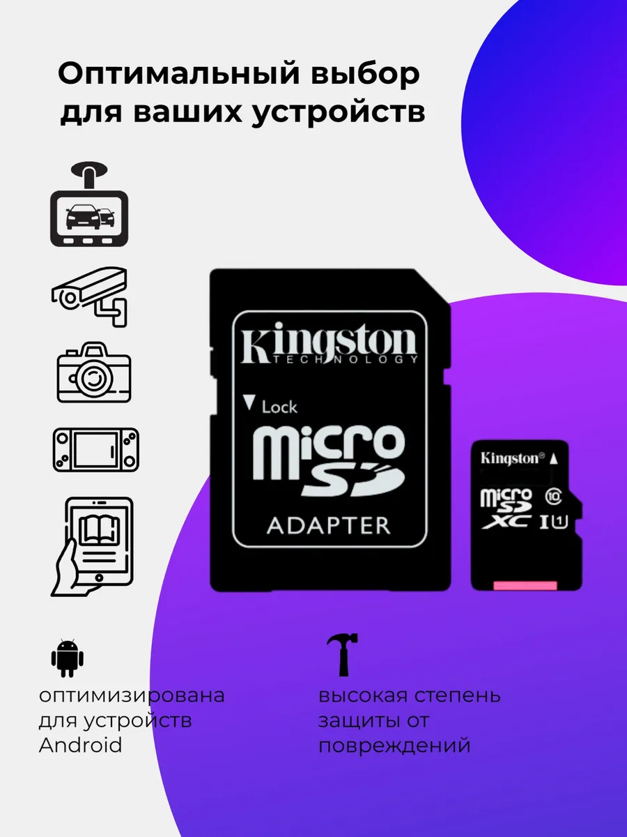 Карта памяти Kingston Micro SD