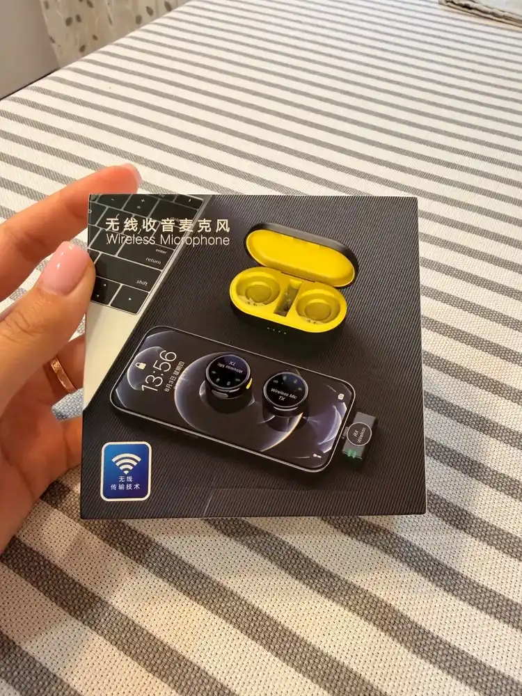 Simsiz petlichniy mikrofon, iPhone va Android uchun, 2 dona