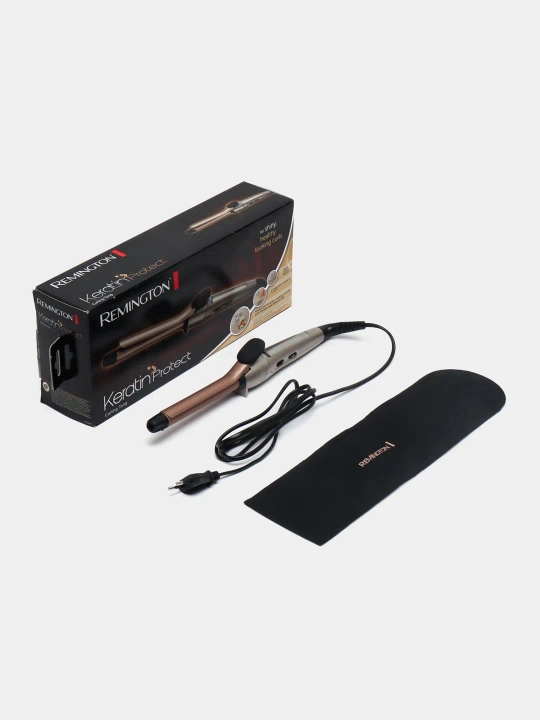 Плойка для волос KERATIN PROTECT 19ММ CI5318, 8 настроек, до 210 C, розовый