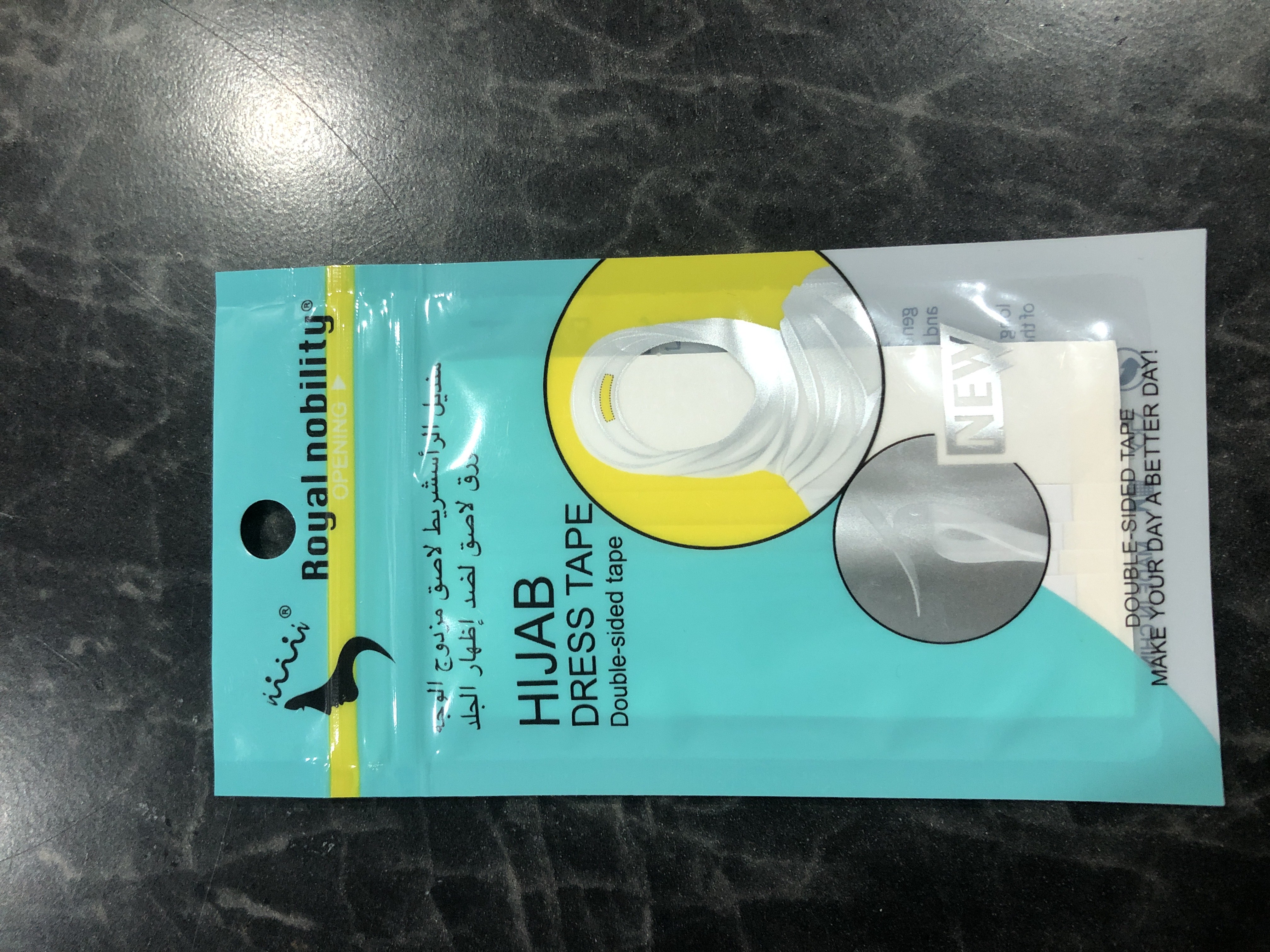 Rumol aksasuar, Hijob lentasi (Hijab tape) ikki tomonlama yopishtirgich, rumol skotch