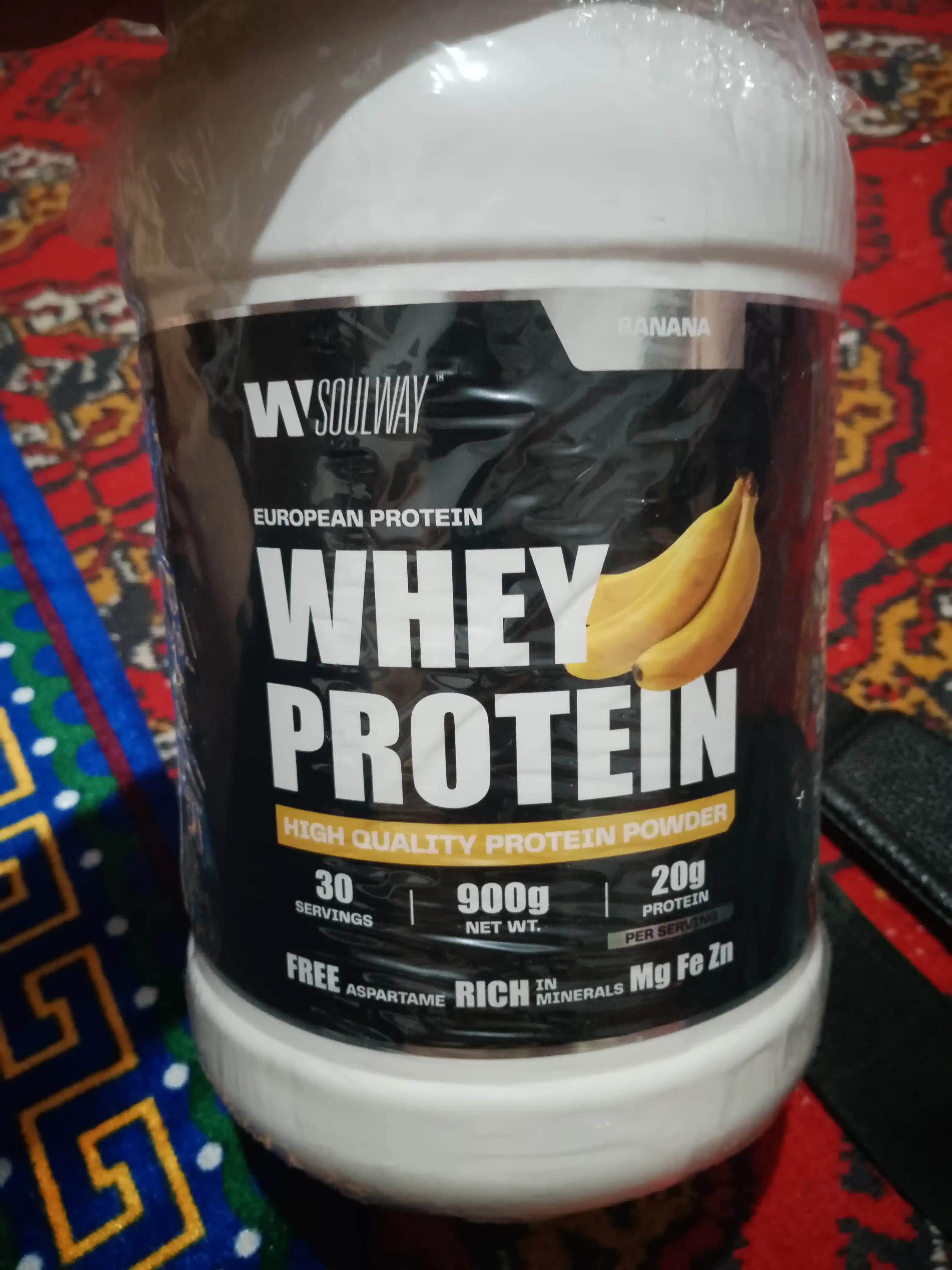 Protein Whey zardobli, Soul Way, Halal, ozish uchun sport ozuqasi