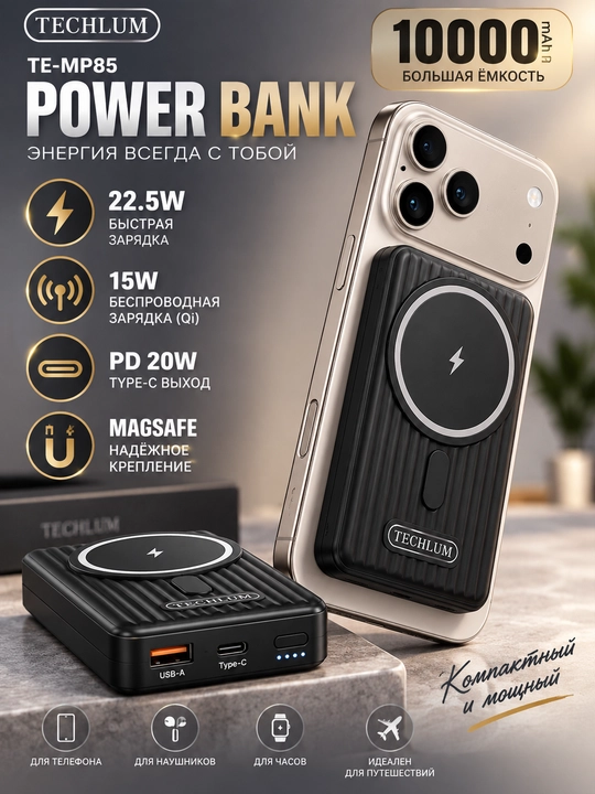 Внешний аккумулятор Mini Power Bank - 