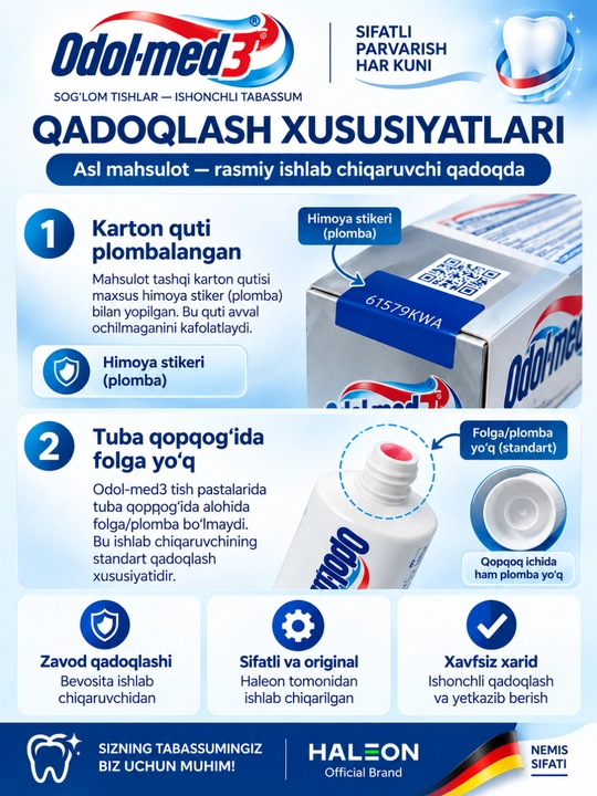 Tish pastasi oqartiruvchi ,karisga qarshi,og'iz hidlanishiga qarshi