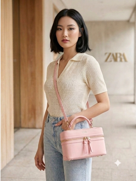 Женская сумка на плечо ZARA, модель кросс-боди для работы и учебы