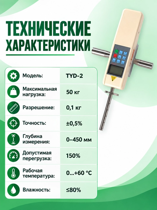 Твердомер, Плотномер почвы TYD-2