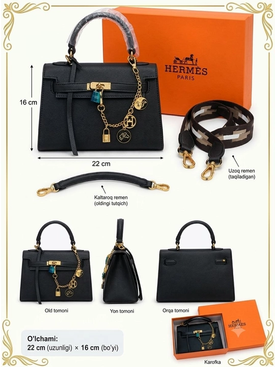 Женская сумка в стиле Hermès, подходящая для повседневного использования