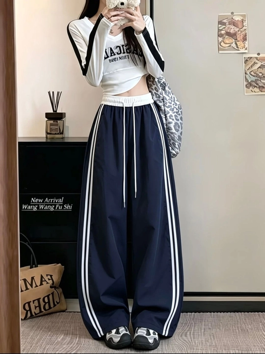 Ayollar uchun keng va tez quriydigan sport shimi, wide-leg - 