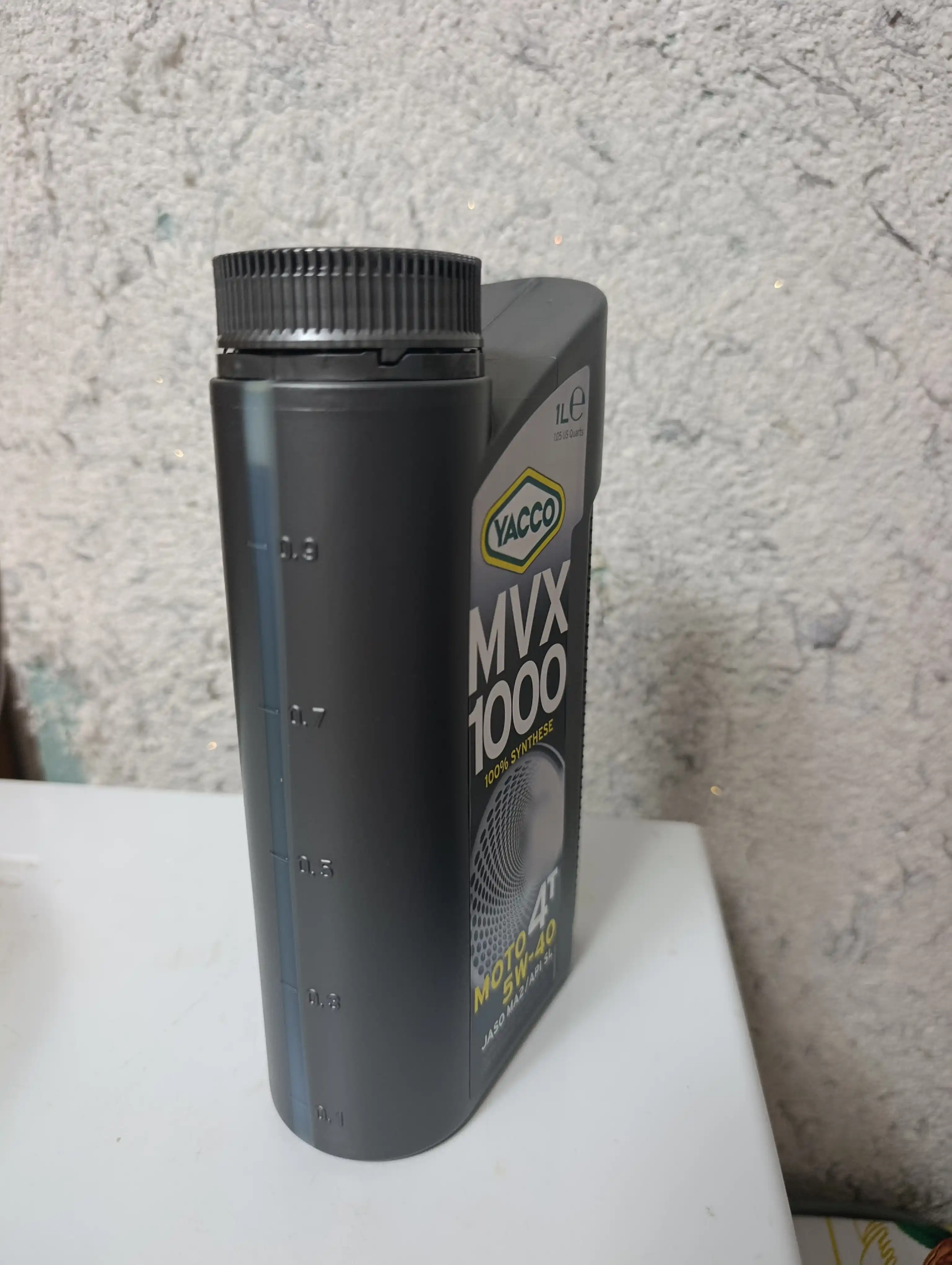 YACCO MVX 1000 4T 5W40 100% синтетическое масло для 4 тактных мото двигателей, 1 л и 4 л