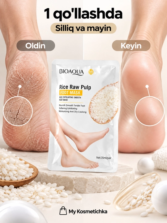 Oyoqlar uchun Jigott piling niqobi, namlovchi paypoqlar