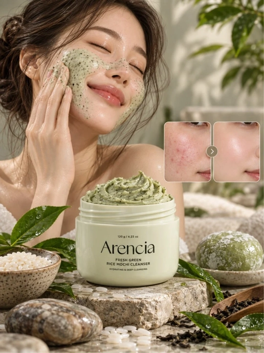 Yuz uchun 5 xil yumshoq tozalash vositasi - Arencia Rice Mochi Cleanser
