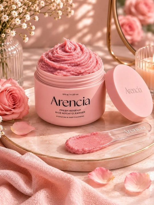 Yuz uchun 5 xil yumshoq tozalash vositasi - Arencia Rice Mochi Cleanser - 