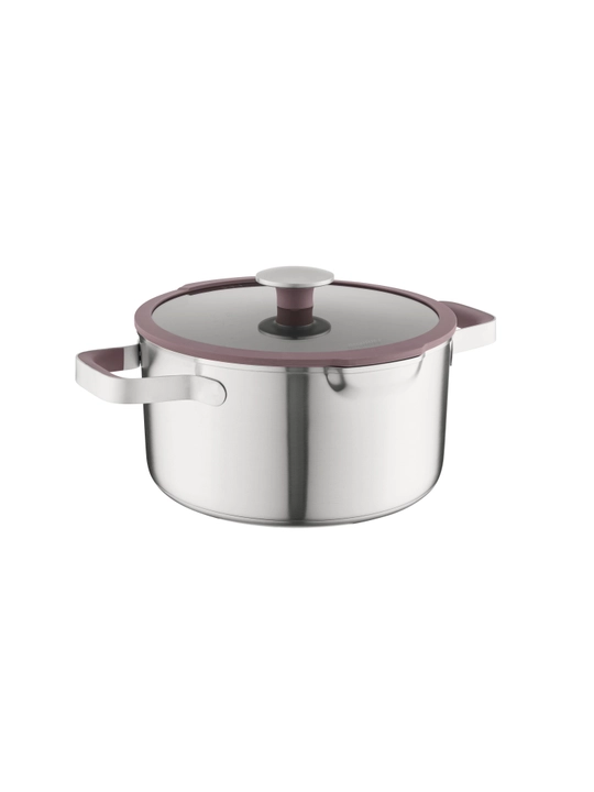 Qopqoqli Pan 5l, 24 sm, Nerj.18/10 po'lat - 