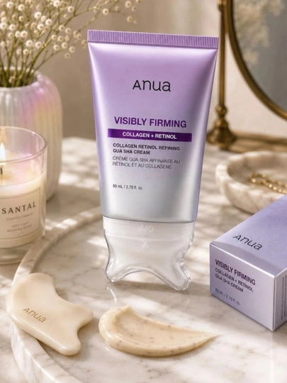 Anua Visibly Firming Collagen + Retinol Gua Sha Cream корейский лифтинг-крем морщин 80 мл