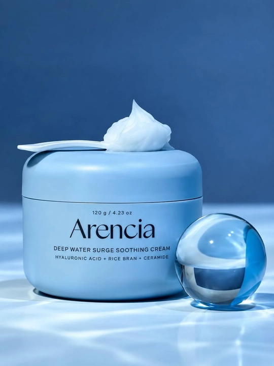 Увлажняющий и успокаивающий крем для лица — Arencia Deep Water Surge Cream - 