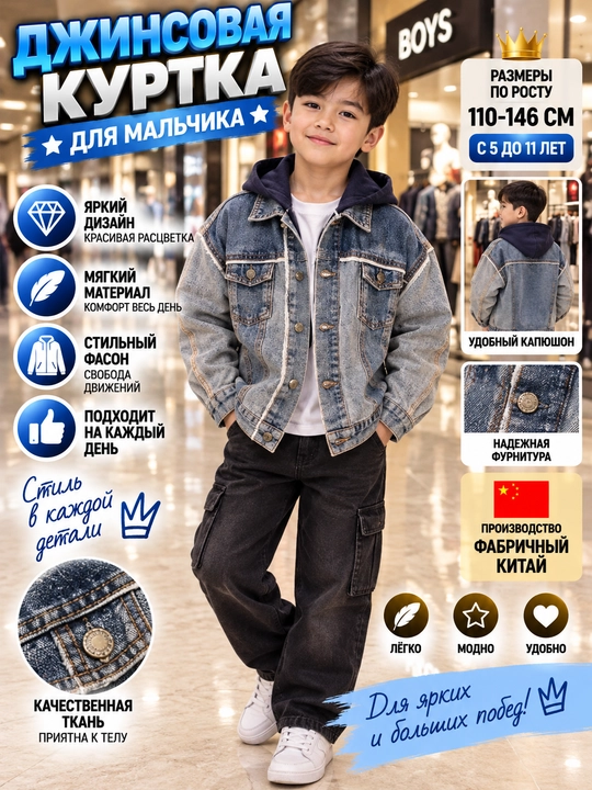 O'g'il bola uchun jinsi ko'ylagi