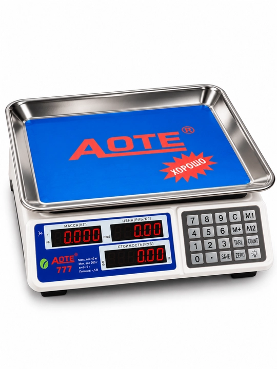 Elektron savdo tarozisi AOTE 777, 40 kg