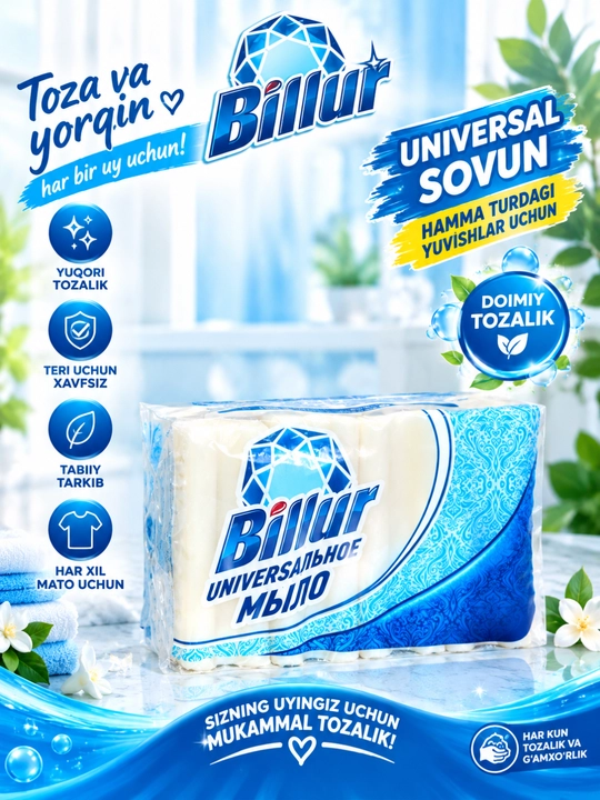 Billur universal sovuni - 