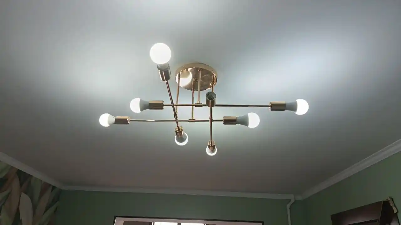 Lyustra shift, loft uslubida, 6, 8 lampochka, osma lyuistra, oshxona va zalga qandillar