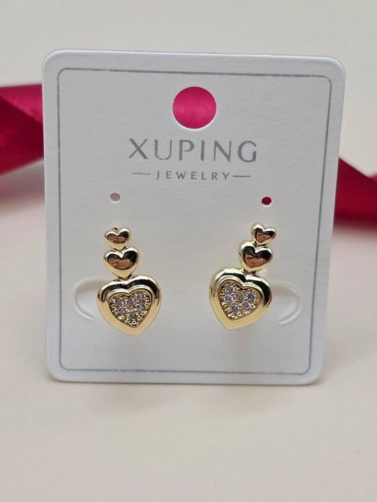 Женские серьги золотого цвета, бренд Xuping - 