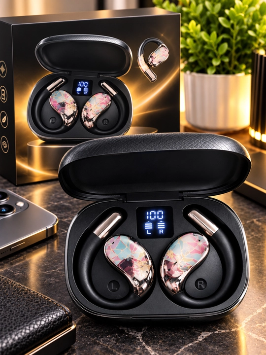Q92 беспроводные наушники,Bluetooth 5.4,AI-переводчик,сенсорное управление,шумоподавление - 