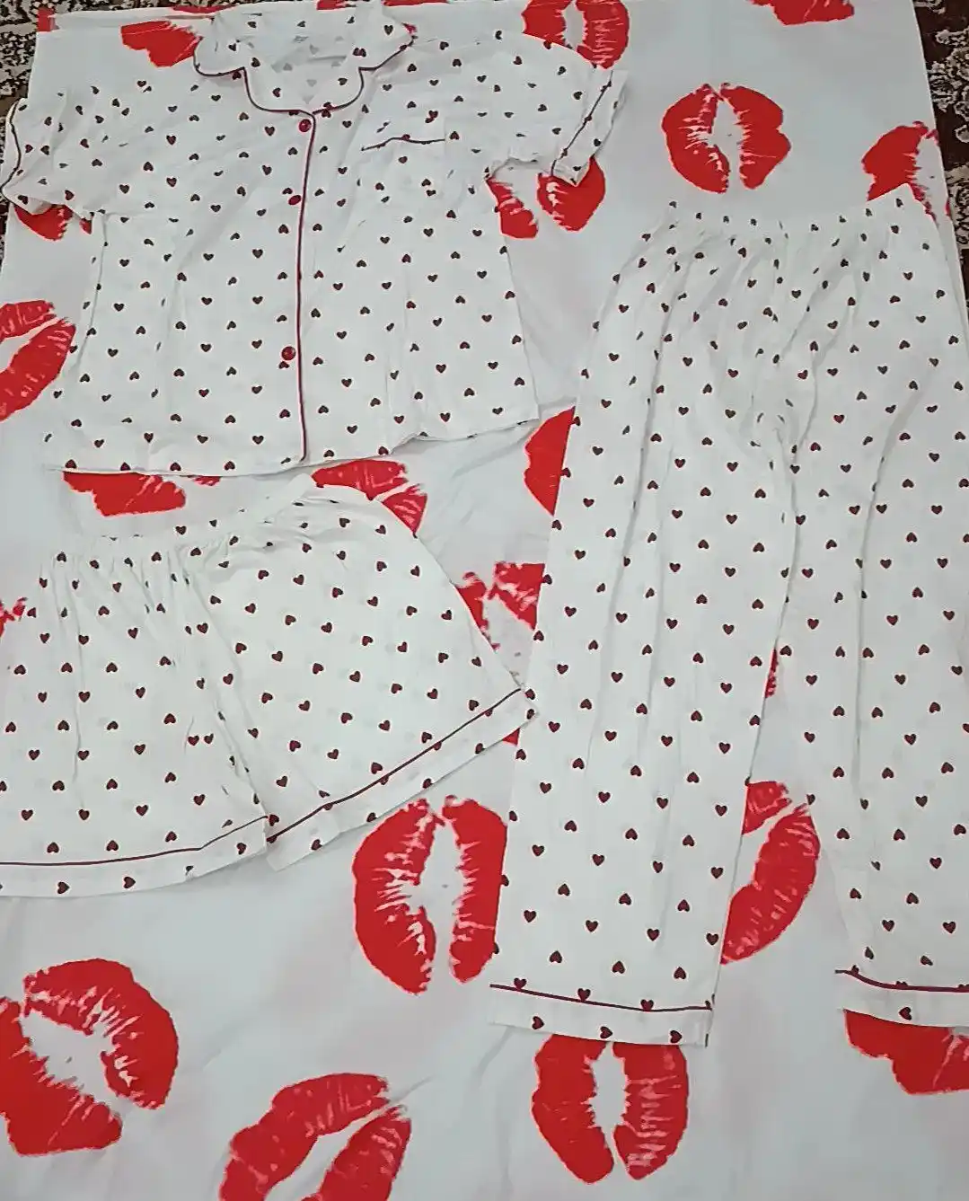 Ayollar pijama to‘plami, yumshoq va nafas oluvchi uy kiyimi