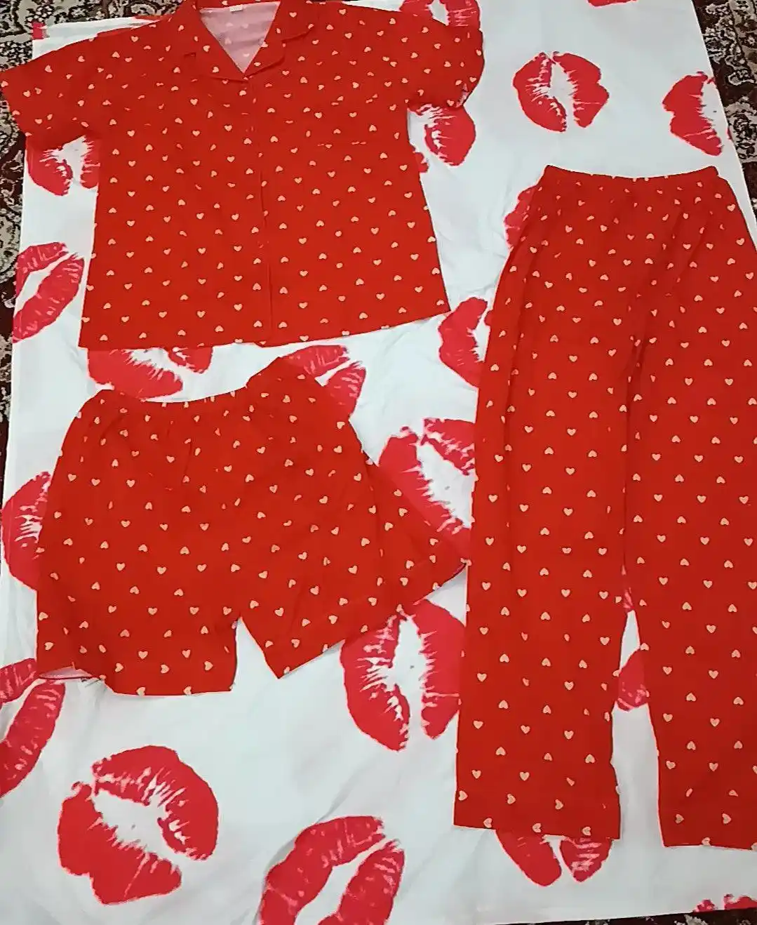 Ayollar pijama to‘plami, yumshoq va nafas oluvchi uy kiyimi