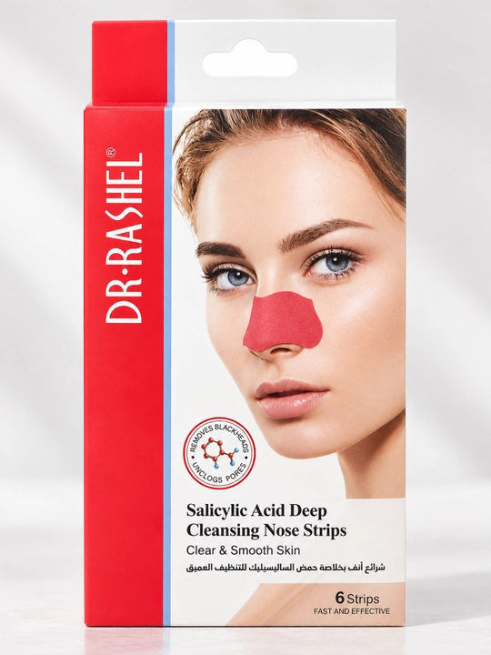 Очищающие полоски от чёрных точек, глубокое очищение пор, DR.RASHEL, 6 шт