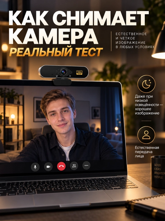 Веб-камера 4K с микрофоном для компьютера, ПК и ноутбука, USB камера 8MP для стриминга