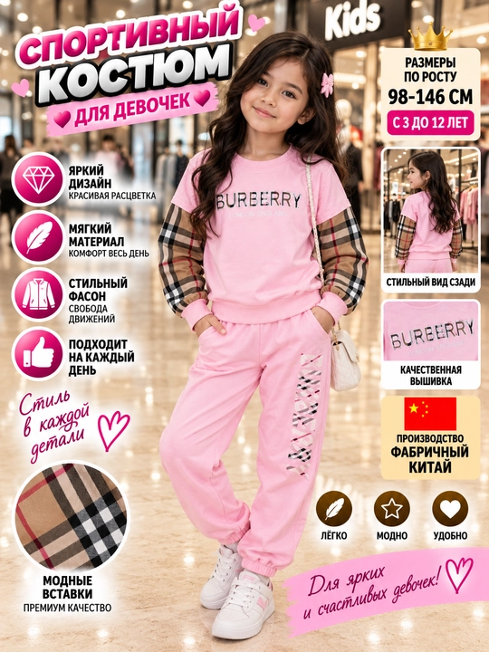 Qizlar uchun sport kostyumi
