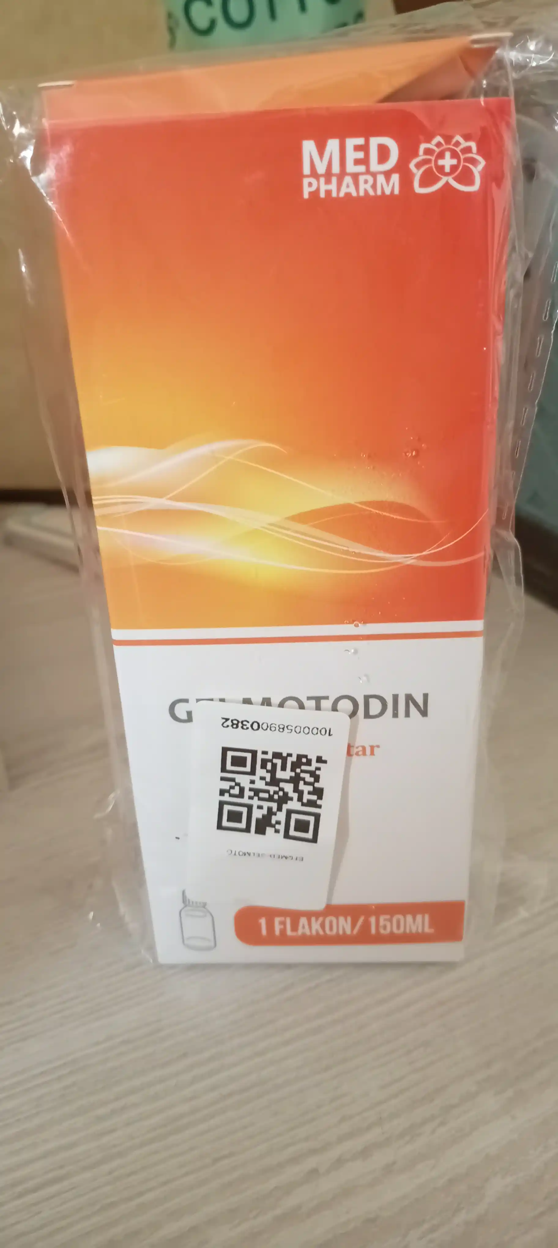 Parazitlar, gijjalar va mikroblarga qarshi Gelmotodin siropi, 150 ml